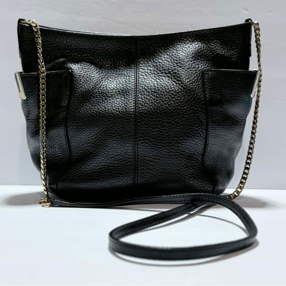 Jimmy Choo Black Crossbody Bag with Gold Chain